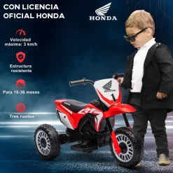 Homcom - Trimoto eléctrica infantil Honda