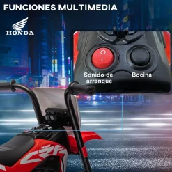 Homcom - Trimoto eléctrica infantil Honda