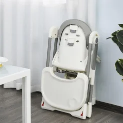 Homcom - Trona evolutiva gris