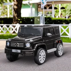 Homcom - Vehículo batería con mando Mercedes Negro