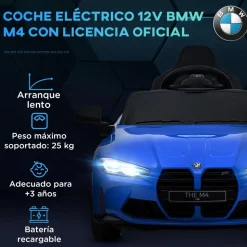Homcom - Vehículo batería infantil BMW M4 Azul