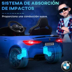 Homcom - Vehículo batería infantil BMW M4 Azul