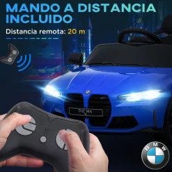 Homcom - Vehículo batería infantil BMW M4 Azul