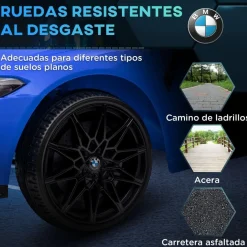 Homcom - Vehículo batería infantil BMW M4 Azul