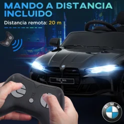 Homcom - Vehículo batería infantil BMW M4 Negro