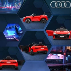 Homcom - Vehículo batería infantil Audi con mando a distancia