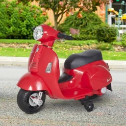 Homcom - Vespa roja Vehículo de batería