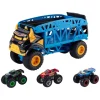 Hot Wheels - Camión transportador de Monster Trucks