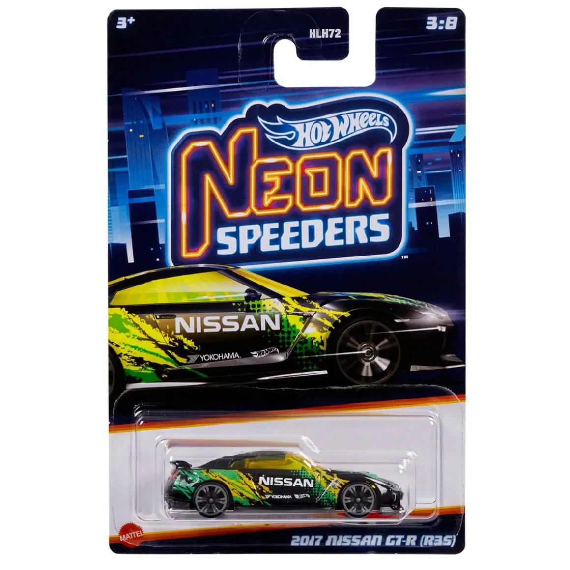 Hot Wheels - Coche juguete Rally Velocidad Neón ㅤ