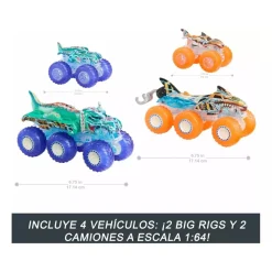 Hot Wheels - Monster Trucks Power Smashers Multipack
