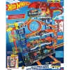 Hot Wheels - Pista de coches de juguete con garaje definitivo y dragón, 4 niveles, incluye 2 vehículos ㅤ