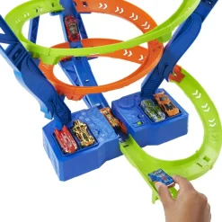 Hot Wheels - Pista de coches con espiral rápida y choques Hot Wheels Action ㅤ