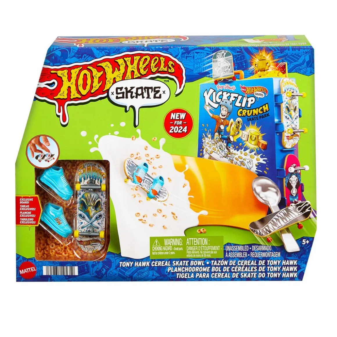 Hot Wheels - Skatepark miniatura con fingerboard exclusivo ㅤ