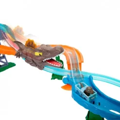 Hot Wheels RacerVerse - Pista Jurassic World Crash & Splash