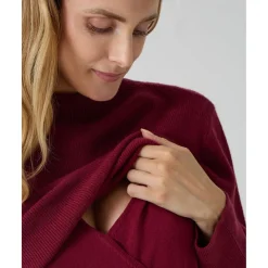 Jersey de lactancia burdeos