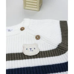 Jersey de niño a rayas con parche