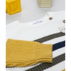 Jersey de niño a rayas con parche