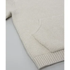 Jersey de niño beige con bolsillo