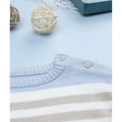 Jersey niño rayas azul claro