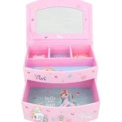 Joyero pequeño Ylvi rosa