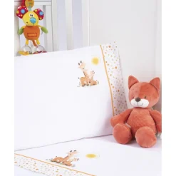 Juego de cuna 3 piezas unisex "Jirafas"