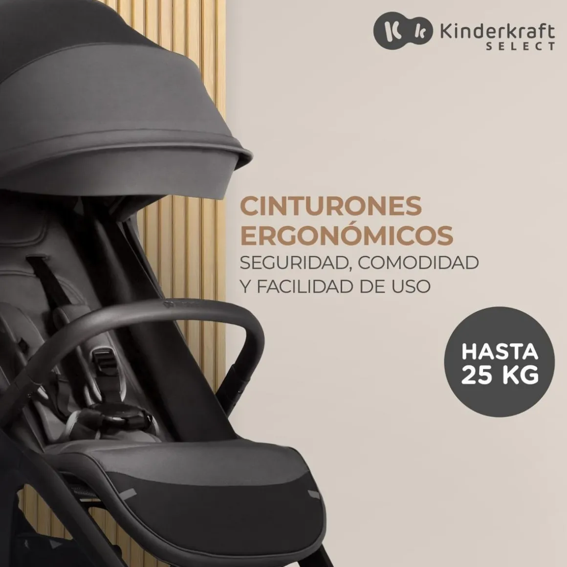 Kinderkraft - Silla de paseo Nubi 2 Cloudy Grey