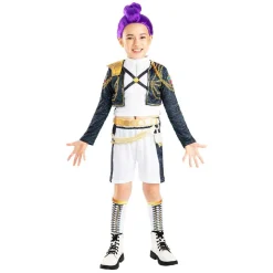 K-pop Demon Hunters - Disfraz Rumi Golden Deluxe - Talla L (11-13 años)