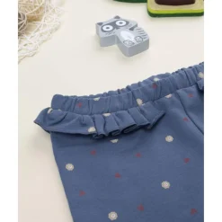 Leggings niña azules con topos