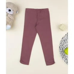 Leggings niña rosa antiguo con estampado animal