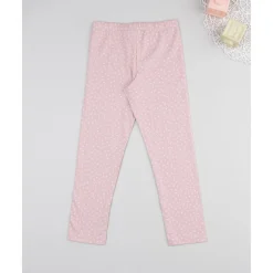 Leggings niña rosa con flores