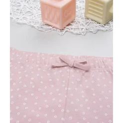 Leggings niña rosa con flores