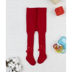 Leotardo rojo niña con lazo