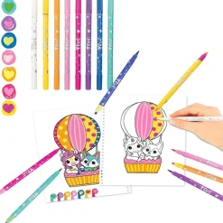 Libro de colorear Ylvi con rotuladores Unicornio