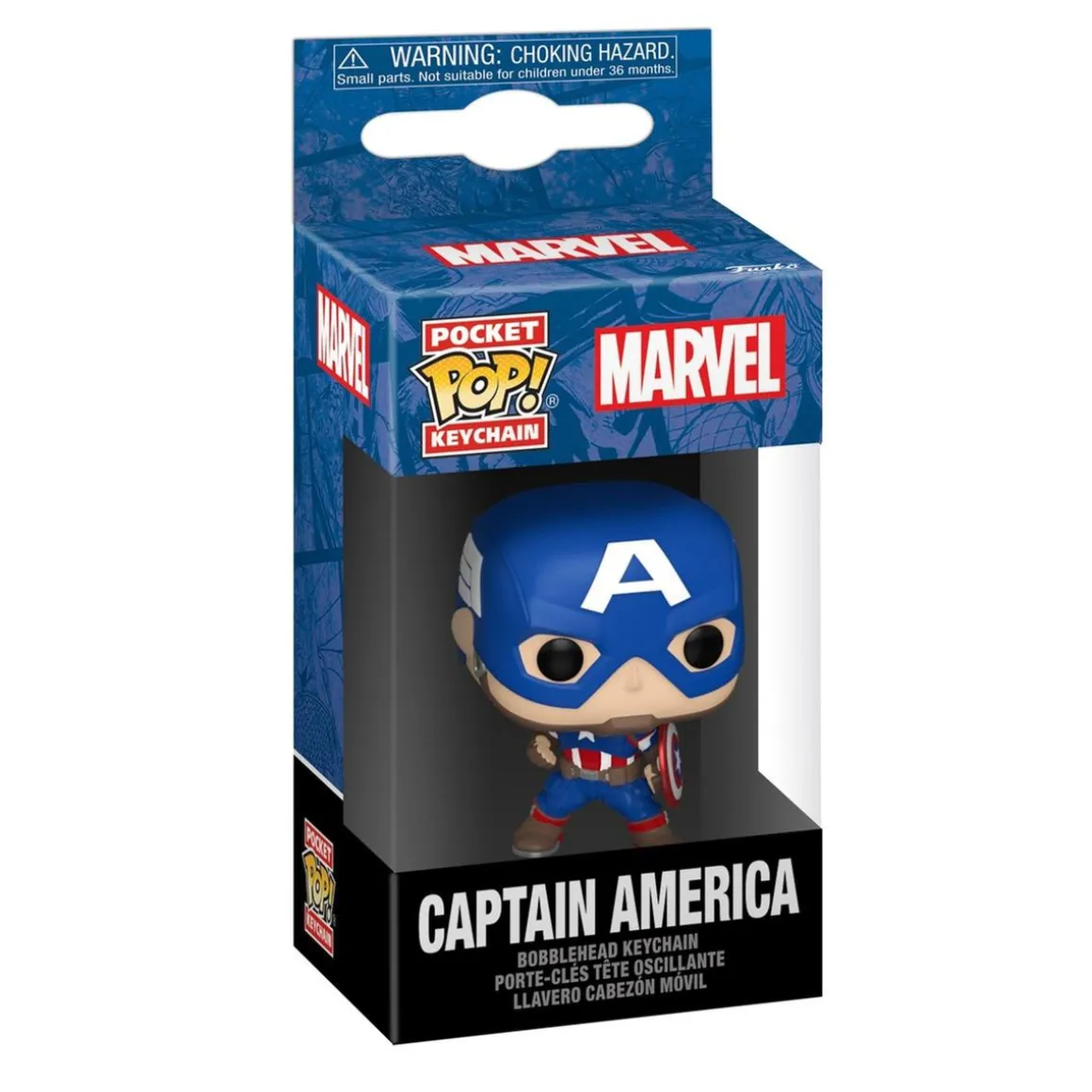 Llavero Funko Pocket Pop! - Marvel - Capitán América