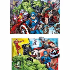 Los Vengadores - Puzzle 2x60 piezas