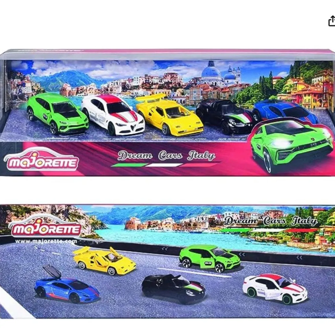 Majorette - Pack 5 coches Dream Cars Italy