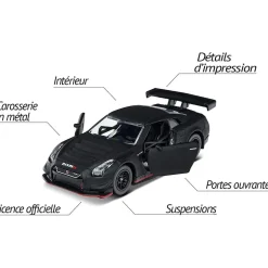 Majorette - Set de 5 coches de juguete negros con ruedas giratorias ㅤ