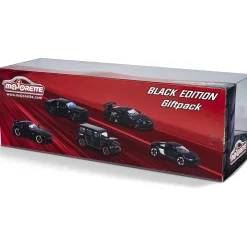 Majorette - Set de 5 coches de juguete negros con ruedas giratorias ㅤ