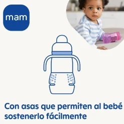 Mam - Biberón transición Trainer 220ml azul