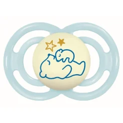 Mam - Chupete Perfect Night silicona brillante +6 meses azul