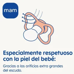 Mam - Chupete Supreme Night silicona mate +6 meses azul