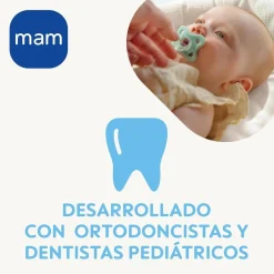 Mam - Pack 2 chupetes Comfort Silicona 3-12 meses - Verde