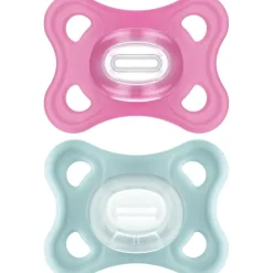 Mam - Pack 2 chupetes Comfort Silicona 3-12 meses - Rosa/Verde