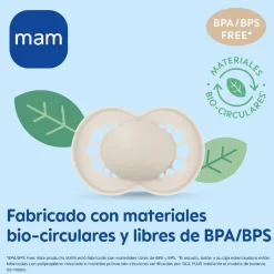 Mam - Pack 3 chupetes Day & Night silicona +6 meses Azul