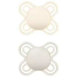 Mam - Pack 2 chupetes Perfect Start silicona mate 0-2 meses neutro