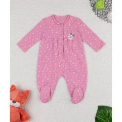 Mameluco niña rosa margaritas