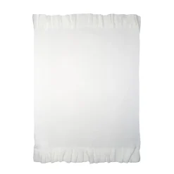 Manta con volantes y bordado de estrellas