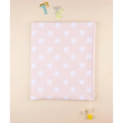 Manta de Cama de Forro Polar Niña Rosa