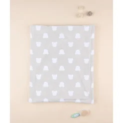 Manta de Cama de Forro Polar Unisex Gris