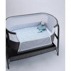 Manta de Cuna Azul con Estrellas